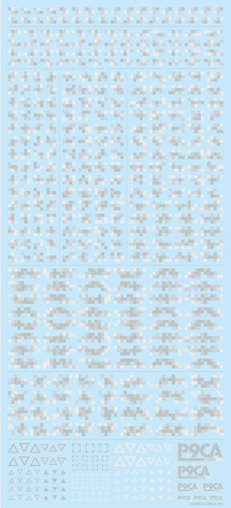 Pixel Camouflage Decal 2 Winter Camouflage(1pc)