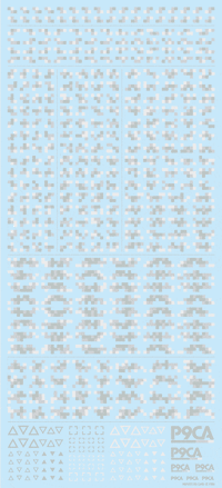 Pixel Camouflage Decal 2 Winter Camouflage(1pc)