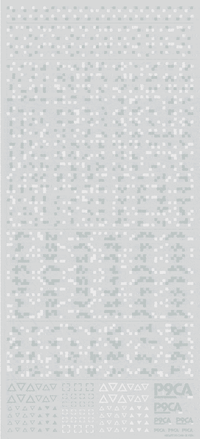 Pixel Camouflage Decal 2 Winter Camouflage(1pc)