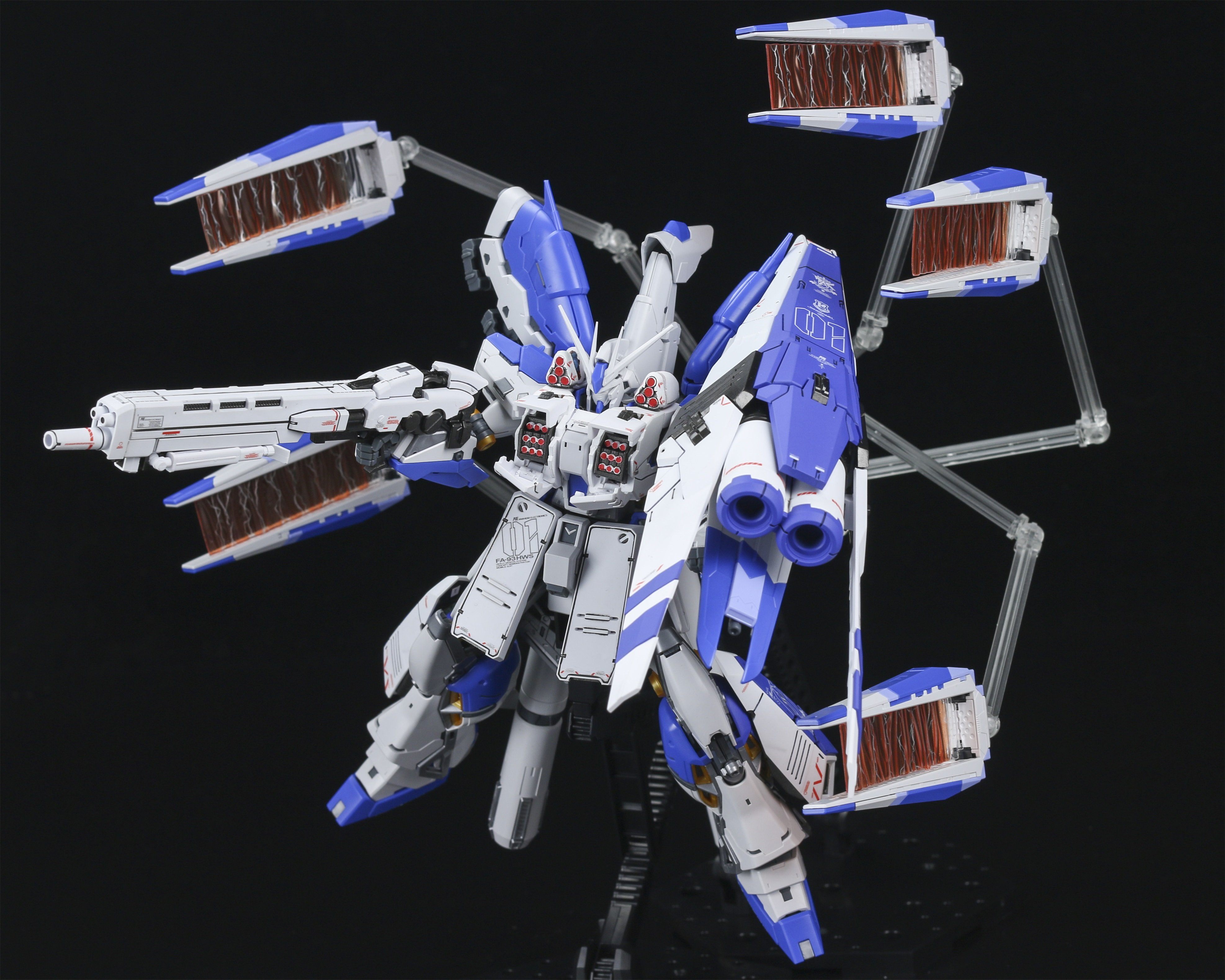 Effect Wings EWRG018C HWS Expansion Set and Tactical Armor Transporter for RG RX-93V2 Hi-Nu