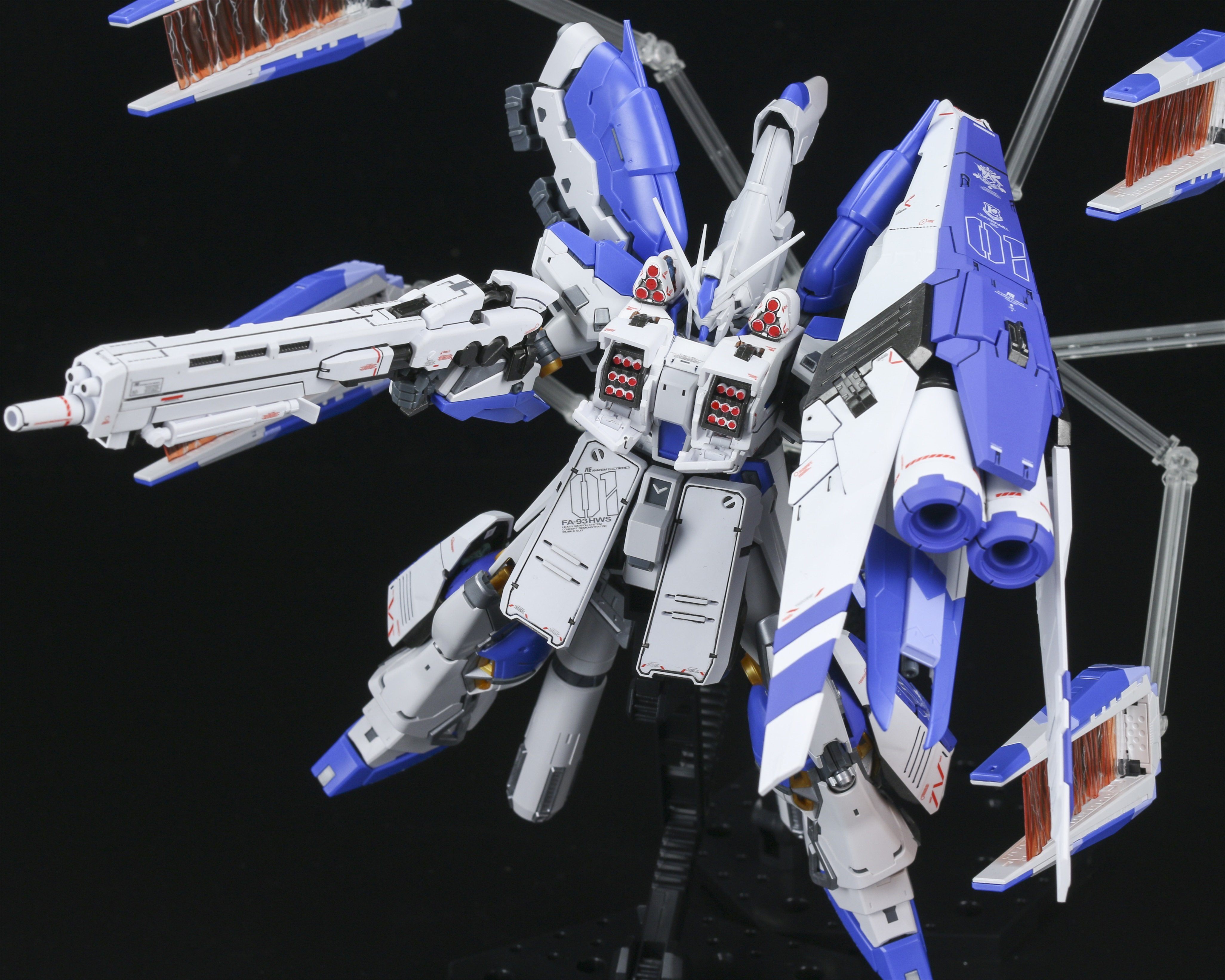 Effect Wings EWRG018C HWS Expansion Set and Tactical Armor Transporter for RG RX-93V2 Hi-Nu