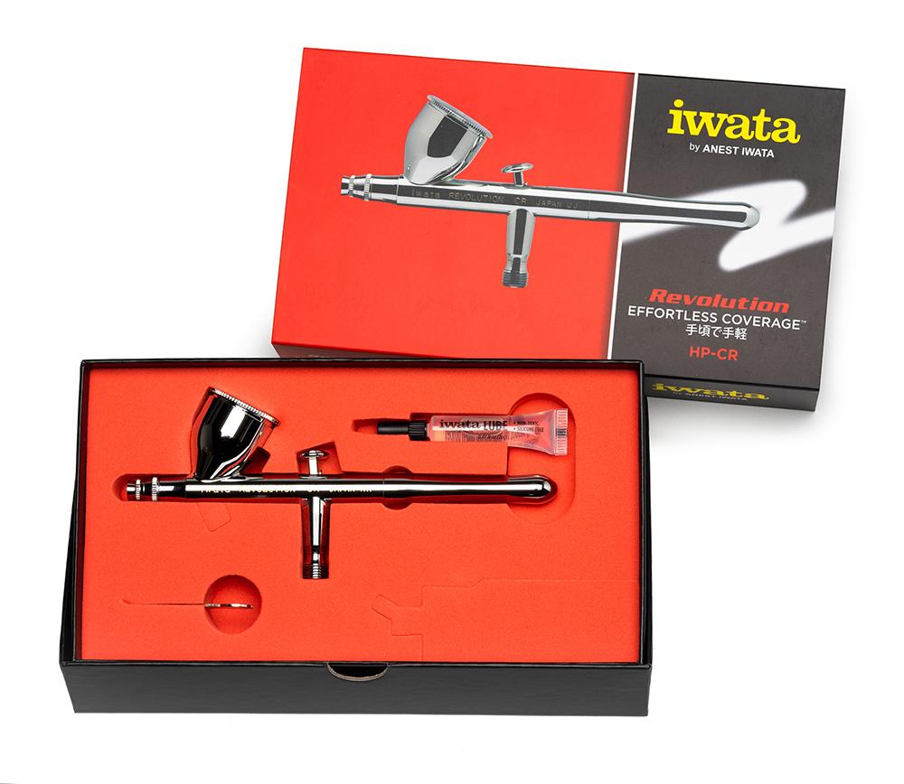 IWATA Revolution HP-CR Gravity Feed Dual Action Airbrush