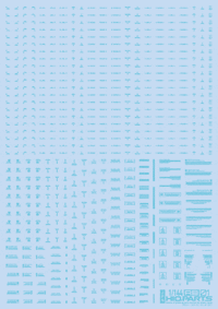 1/144 RB01 Caution Decal Pastel Blue(1pc)