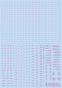 1/144 RB01 Caution Decal Pastel Violet(1pc)