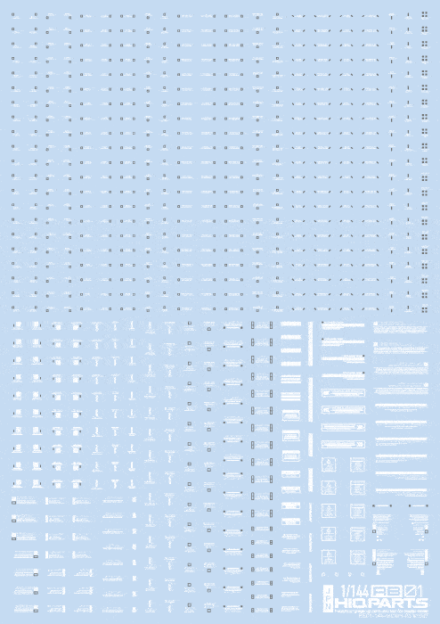 1/144 RB01 Caution Decal White & Gray(1pc)