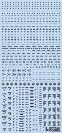1/100 RB02 Caution Decal One Color Dark Gray(1pc)