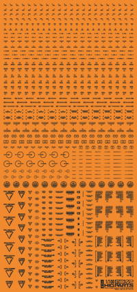 1/100 RB02 Caution Decal One Color Dark Gray(1pc)