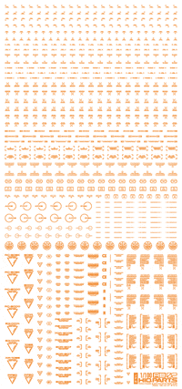 1/100 RB02 Caution Decal One Color Orange(1pc)