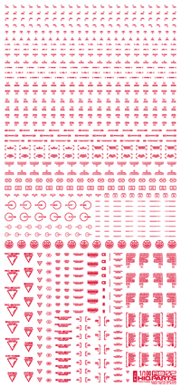 HiQ Parts 1/100 RB02 Caution Decal One Color Red (1pc)