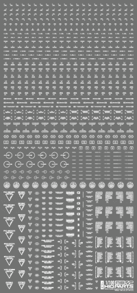 1/100 RB02 Caution Decal One Color white(1pc)
