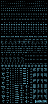 1/100 RB02 Caution Decal Pastel Blue(1pc)