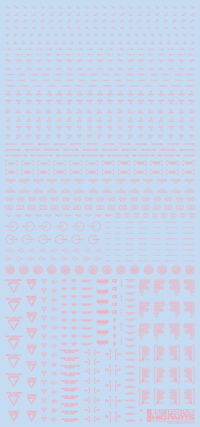 1/100 RB02 Caution Decal Pastel Pink(1pc)