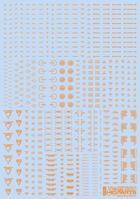 1/144 RB02 Caution Decal One Color Orange(1pc)