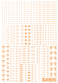 1/144 RB02 Caution Decal One Color Orange(1pc)