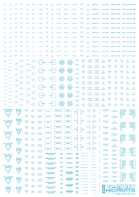 1/144 RB02 Caution Decal Pastel Blue(1pc)