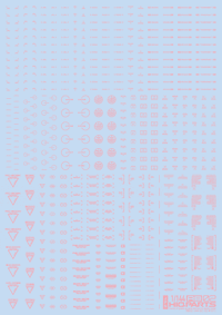 1/144 RB02 Caution Decal Pastel Pink(1pc)