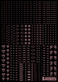 1/144 RB02 Caution Decal Pastel Pink(1pc)