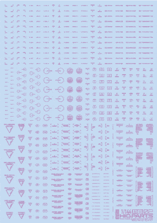 1/144 RB02 Caution Decal Pastel Violet(1pc)
