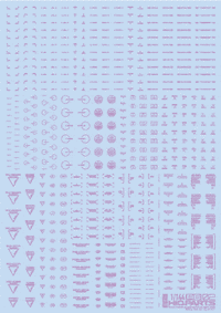 1/144 RB02 Caution Decal Pastel Violet(1pc)
