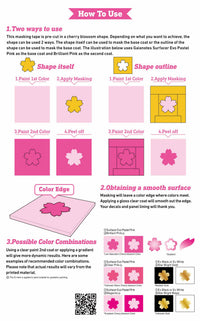 Precut Masking for Sakura Shape Painting(3pcs)