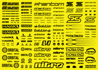 Sponsor Logo Decal 01S Black(1pc)