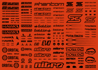 Sponsor Logo Decal 01S Black(1pc)
