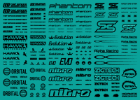 Sponsor Logo Decal 01S Black(1pc)