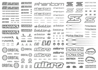 Sponsor Logo Decal 01S Gray(1pc)
