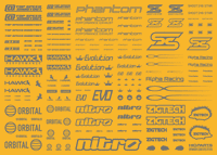 Sponsor Logo Decal 01S Gray(1pc)