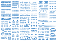 Sponsor Logo Decal 01S Indogo Blue(1pc)