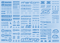 Sponsor Logo Decal 01S Indogo Blue(1pc)