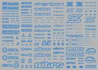 Sponsor Logo Decal 01S Indogo Blue(1pc)