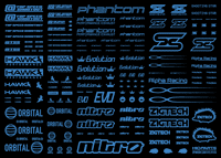 Sponsor Logo Decal 01S Indogo Blue(1pc)