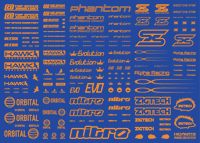 Sponsor Logo Decal 01S Orange(1pc)
