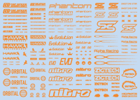 Sponsor Logo Decal 01S Orange(1pc)