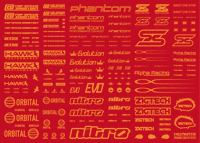 Sponsor Logo Decal 01S Orange(1pc)