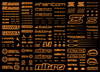 Sponsor Logo Decal 01S Orange(1pc)