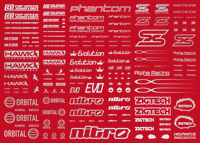 Sponsor Logo Decal 01S Silver(1pc)