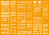Sponsor Logo Decal 01S White(1pc)