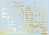 Sponsor Logo Decal 02S Gold(1pc)