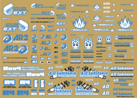 Sponsor Logo Decal 02S Indigo Blue(1pc)