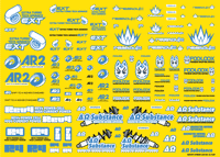 Sponsor Logo Decal 02S Indigo Blue(1pc)