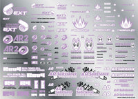 Sponsor Logo Decal 02S Light Purple(1pc)