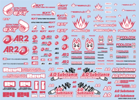 Sponsor Logo Decal 02S Pink / Dark Gray(1pc)