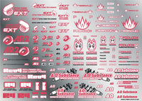 Sponsor Logo Decal 02S Pink / Dark Gray(1pc)