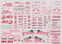 Sponsor Logo Decal 02S Pink / Dark Gray(1pc)