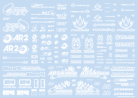 Sponsor Logo Decal 02S White(1pc)