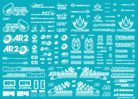 Sponsor Logo Decal 02S White(1pc)