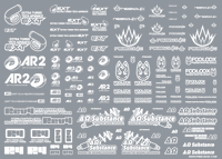 Sponsor Logo Decal 02S White(1pc)