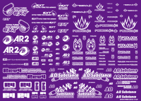 Sponsor Logo Decal 02S White(1pc)
